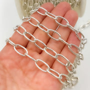Sterling Silver Smooth Oval Link Chain